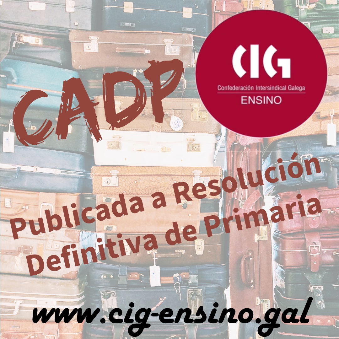 Publicada a resolución definitiva do CADP de Mestres - CIG Ensino
