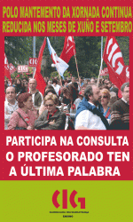 O profesorado ten a última palabra: Consulta sobre a eliminación da xornada continua reducida en xuño e setembro