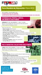 A CIG-Ensino participa en diversas actividades do Foro  Mundial da Educación que se celebrará en Compostela entre o 10 e o 13 de decembro