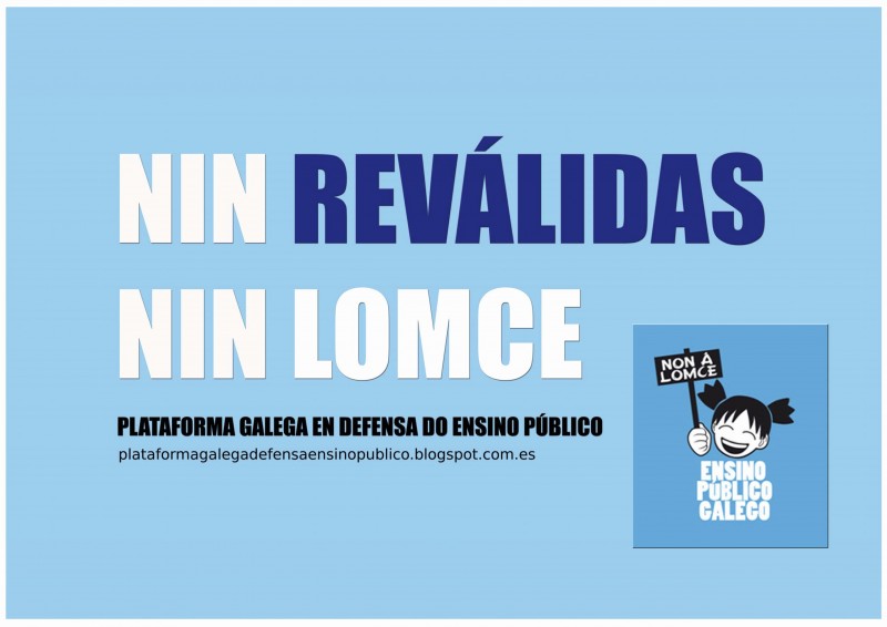 A Plataforma Galega en Defensa do Ensino Pública continuará coa mobilizacións “até derrogar a LOMCE e as reválidas”