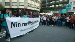 A Plataforma  Galega en Defensa do Ensino Público (PGDEP) valora como un rotundo éxito  a xornada de loita contra as reválidas