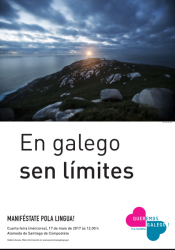 Queremos galego convoca unha grande manifestación de unidade a favor da nosa lingua en Santiago o 17 de maio