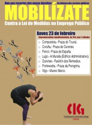 Mobilizacións contra a Lei de Medidas no Emprego Público