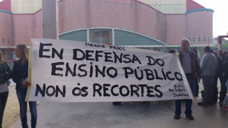 Éxito do paro de brazos caídos en todo o país